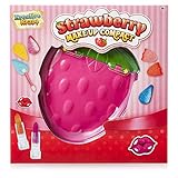 🌺 FÜR DAS PERFEKTE TRENDIGE-OUTFIT --- Super süße Erdbeer Make-up-Box mit vielen lustigen Farben, um mit Freunden Kostüm zu spielen oder sich auf eine große Party vorzubereiten. Das Make-up-Set für Mädchen ist das perfekte Kosmetik-Set für Faschings-Outfit oder eine party