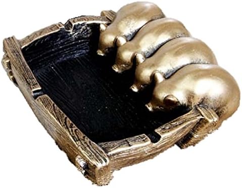 ShonanM Adorable Four Little Pig Ashtray, Interior Decoration Ornament Small Tray (Gold)