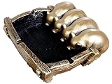 ShonanM Adorable Four Little Pig Ashtray, Interior Decoration Ornament Small Tray (Gold)