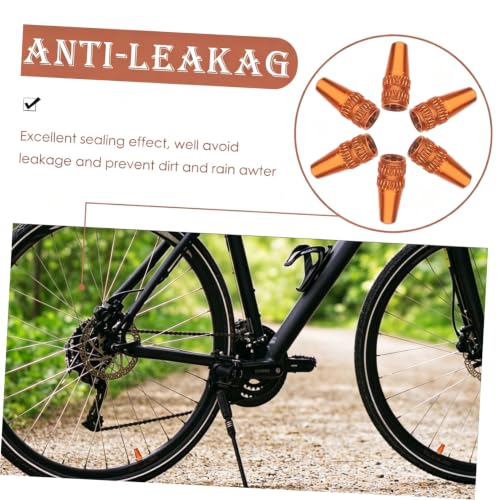Abaodam 6 Pcs Alloy Bike Tire Caps Duraderas Tapas de Válvula Francesa Antipolvo para Bicicletas de Carretera Fácil Instalación y Sellado contra Fugas miniatura 7