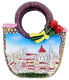 Calamita da frigorifero con Firenze Italia, souvenir turistico, decorazione 3D artigianale