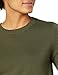 Amazon Essentials Women's Crewneck Sweater, 100% Cotton, Olive, Large, Plus Size Available