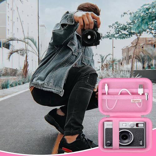 Funda para Fujifilm Instax Mini EVO cámara instantánea rosa miniatura 7