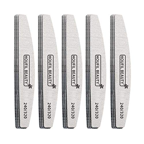 limes à ongles professionnelles Double face lime 240/320 Grain Cover