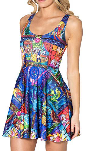 Image of Sister Amy Printed Elastic Sleeveless Shaping Breathable Camisole Skater Dress