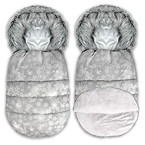 BlueKitty Fußsack, Winterfußsack, Kinderwagensack, Schlafsack, Schlitten, Wasserdicht, Wasserabweisend, Winter, Herbst, 95 cm