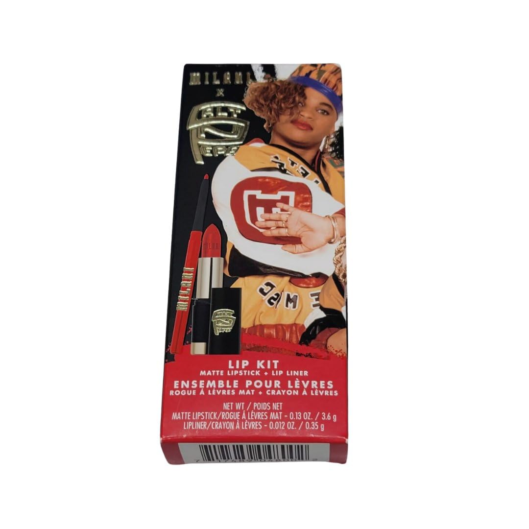 Salt N Pepa PUSH IT Lip Kit 26 Bold Color Statement Matte Lipstick + 230 Understatement Red Power Pout Liner