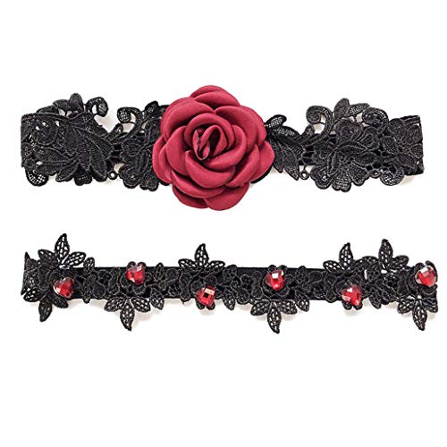 Image of Women Wedding Bridal Legs Garter Set Bridal Garters Lace Belt with Toss Away JW20