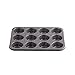 Cook N Home Nonstick Bakeware Set 6-Piece Heavy Gauge, Cake/Cookie/Muffin/Loaf, Baking Pans Set, Black