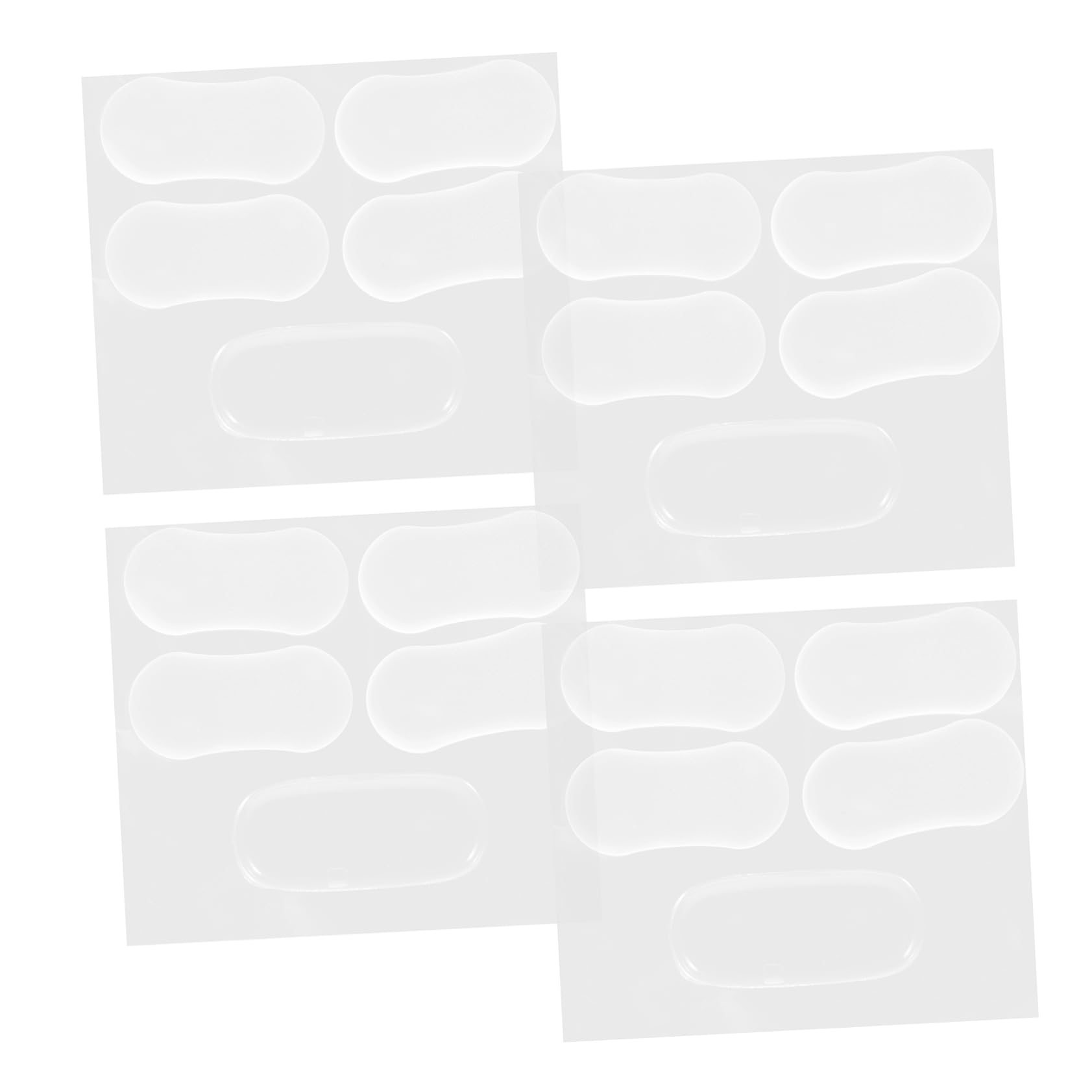 jojofuny 4 Set Di Cuscinetti in Silicone Per Sedili Wc Copri Sedili Porte Cassetti Armadi Assorbimento Del Rumore 20 Pezzi*4