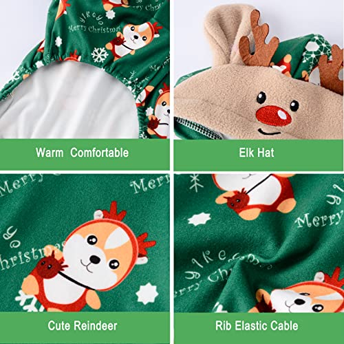 Christmas Dog Hoodie Sweatshirt Elk Puppy Hoodies For Small Dogs Boy Girl Xmas Reindeer Pet Costume For Chihuahua Yorkie Teacup Holiday Warm Cat Clothees Outfit Apparel (Christmas, Medium) #TOP2