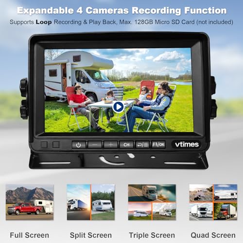 VTimes Wireless RV Backup Camera