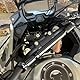 Flylin Universal Motorrad Lenker 22mm Aluminium Balance-Stange Einstellbare Balance Bar, Motorradzubehör zur Lenkers für Offroad Motorrad Titan, Schwarz, Gold