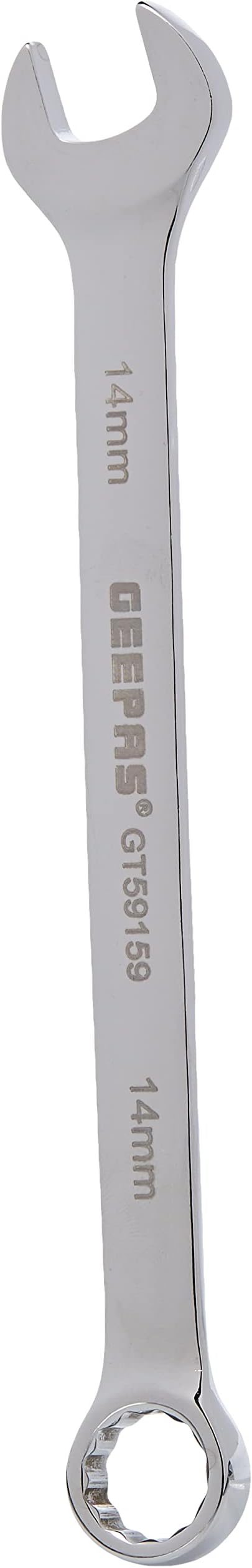 14mm Combination Spanner - Open And Box End Spanner Wrench | Chrome Vanadium Spanner Wrenches Repair Tools | Ideal For Bike, Bicycle, Electric Vehicle, Automobile Maintenance & More