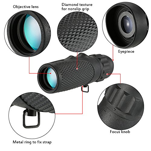 DECDEAL Telescope Monocular 10x25 Monocular Mini compacta de alta definição bolso Âmbito
