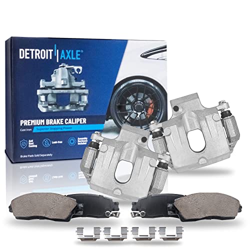 Image of Detroit Axle - 4pc Rear Brake Kit for Chevrolet Traverse GMC Acadia