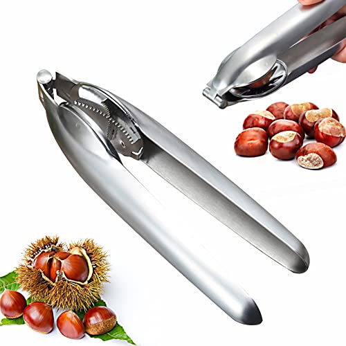 Uposao Chestnut Tongs, Nut Tongs, Metal Nut Decorater, Nut Tongs, Hazelnut Clips, Chestnut Opener