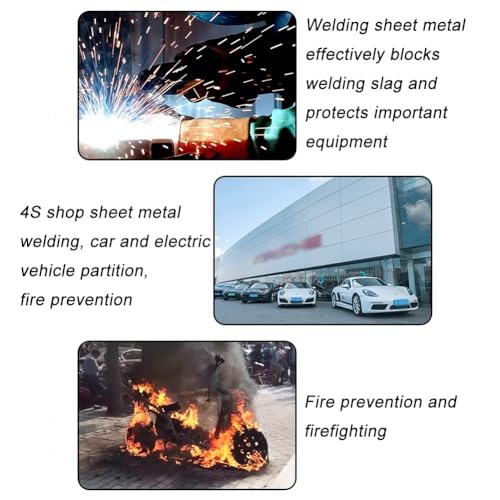 Cortina de Soldadura ignífuga de 1000 °F, Ventana roja, Pantalla Resistente al Fuego para Taller, tabique Industrial, Fibra de Vidrio recubierta de Silicona con Ojales de latón.