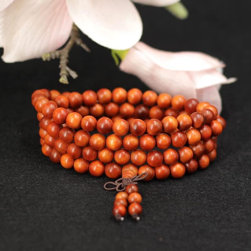 印尼血龙木108颗全透手绕多圈木质男女情侣佛珠手链(血龙木10mm*19颗)