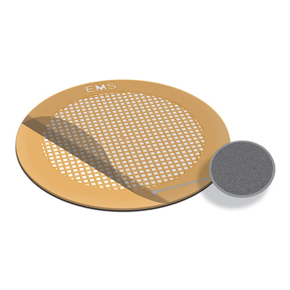 EMS CFT400-Ni-50 Carbon Support Film, Thin Bar Square Grid, Standard, 10 nm Thick, 400 mesh Particle Size, Nickel (Pack of 50)