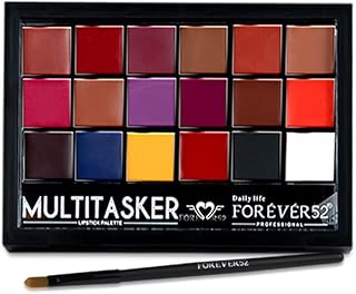 Daily Life Forever52 Pro Artist Multitasker Lipstick Combo Palette | 18 Multipurpose Lip Colors with Semi-Matte Finish, Lo...