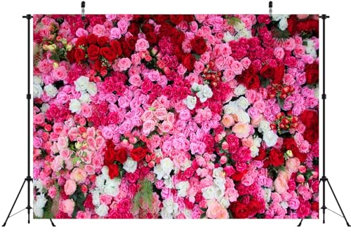 Fondo Fotográfico Floral BELECO 7x5FT Rosa miniatura 4