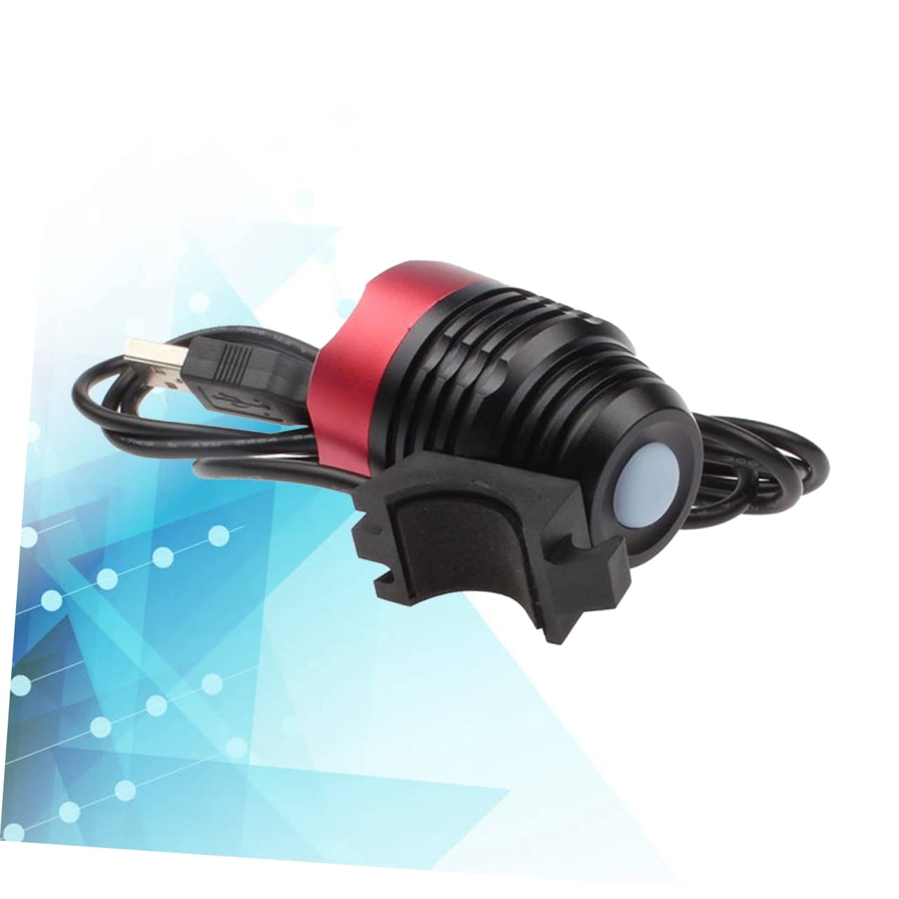 YARNOW 2 Piezas Linterna de Seguridad para Ciclismo luz Trasera de Bicicleta Luces de Bicicleta Luces LED luz de Bicicleta USB Bicicleta de montaña lámpara de Cabeza Faro l2