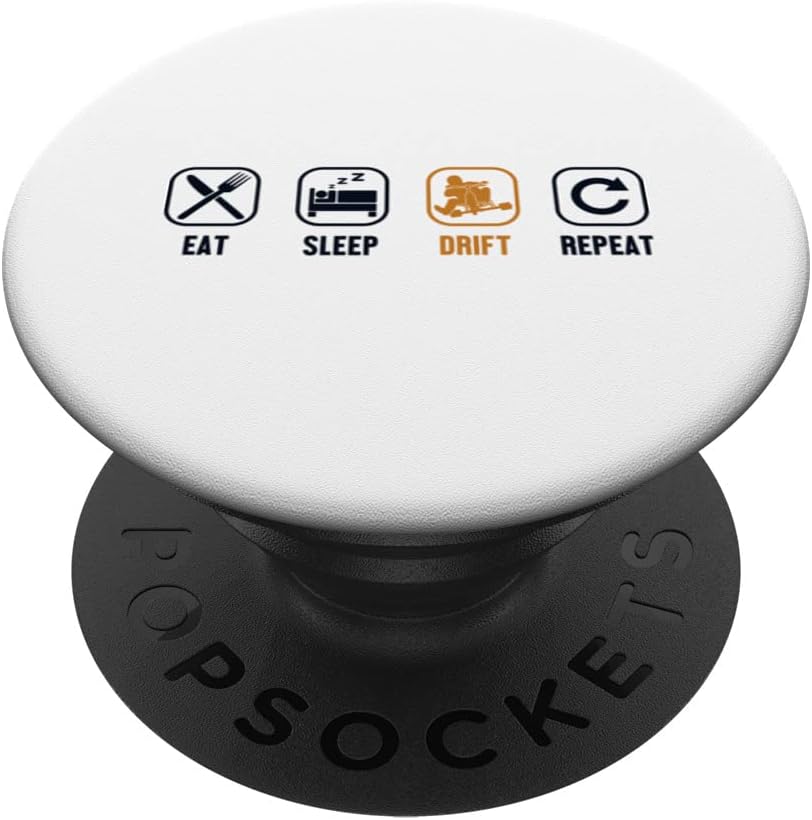 Eat Sleep Drift Repeat Tricycle Motorized Drift Trike PopSockets Swappable PopGrip