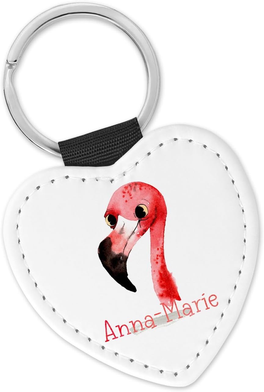 Timalo Schlüsselanhänger Personalisiert Mit Namen - Herzform Mit Tiermotiven