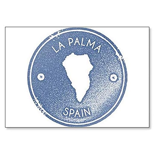 La Palma karta vintage retro stil – kylskåpsmagnet
