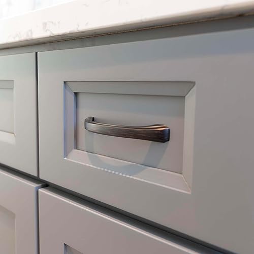 Miniatura 3 de Modket Makoto Series - Tirador clásico sólido para gabinete de cocina, 4-14 pulgadas de longitud total, 3-34 pulgadas (3.780 in), bronce aceitado,