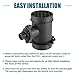 uxcell Car Mass Air Flow Sensor Meter Replacement Black for BMW M3 1995-1996 No.13621747155