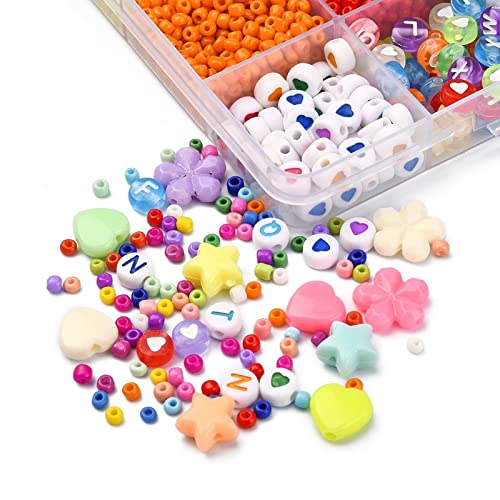 BHAGJI Conta de Carta Kit de Grânulos de Argila, Prêmio Kit de Fabricação de Pulseiras, Measly Kit d
