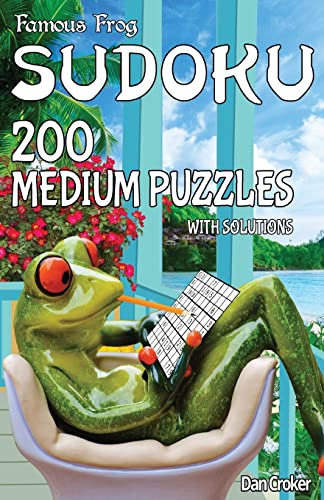 Famous Frog Sudoku 200 Medium Puzzles With Solutions: A Take a Break Series Pocket Size Book