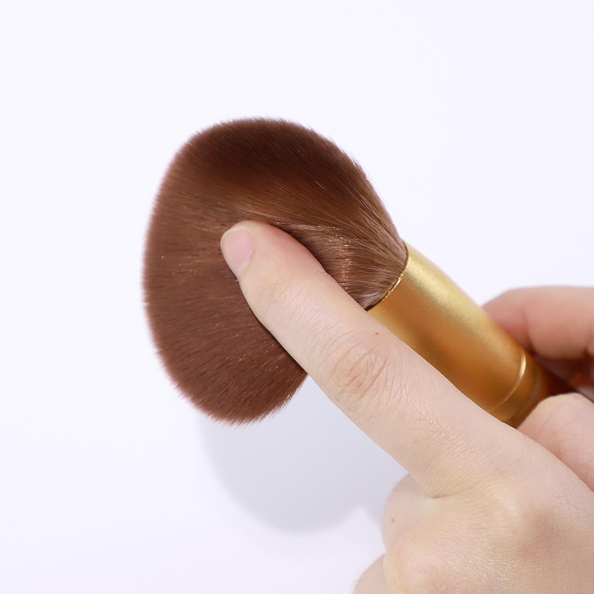 X Marilyn 10PCS Makeup Brush Set Brown Gold Double Ended Professional Make Up Brush for Foundation Blush Powder Eyeshadow Blush Eyebrow Lip,Best Gift Kit - Image 4