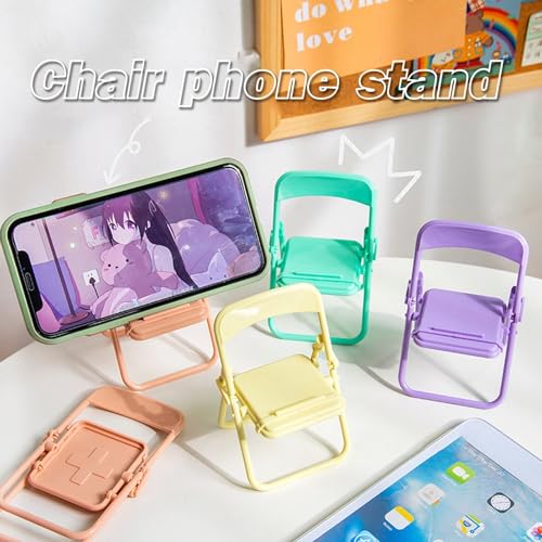 Image of Chair-Shaped Mobile Stand - Stylish & Sturdy Phone Holder for Desk, Home & Office Use (1 Pc)