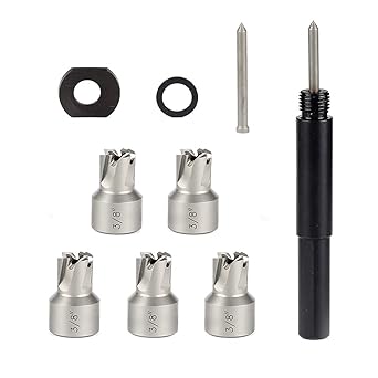 Spot Weld Cutter Set JESTUOUS 5-Pack 3/8 Inch HSS Remover Welding Metal Sheet Hole Drilling Bits for Power Hand Drill Tool