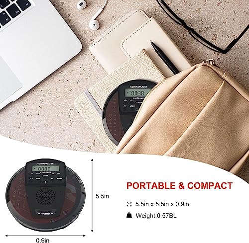 Lettore CD portatile ricaricabile con Bluetooth