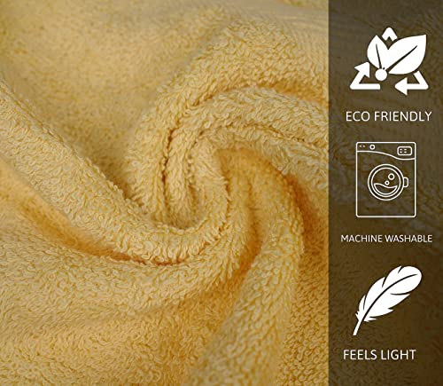 Zuperia 100% Cotton Bath Wash Cloths - 12 Pack - 12" X 12"- Highly Absorbent Soft Washcloths For Face, Gym Towels, Hotel Spa Quality, Reusable Multipurpose Towels (12 Pack, 12 Multi Colors) #TOP3