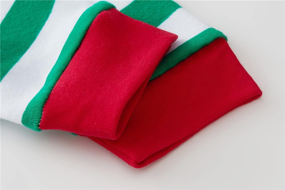 Kids Christmas Pajamas 100% Cotton Toddler Girls Long Sleeve Elf Pjs Set Boys Xmas Jammies 3t-10t - Image 5