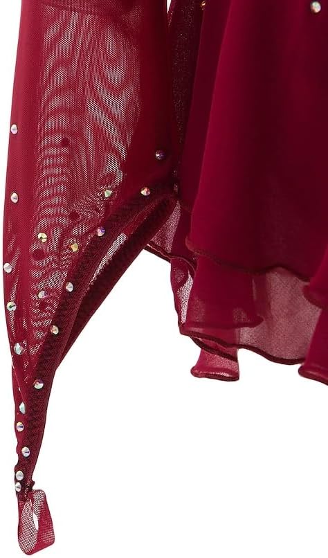 Women's Girls' Elasticity Ice Skating Dresses Classic Figure Skating Dress Competition Skating Wear Handmade