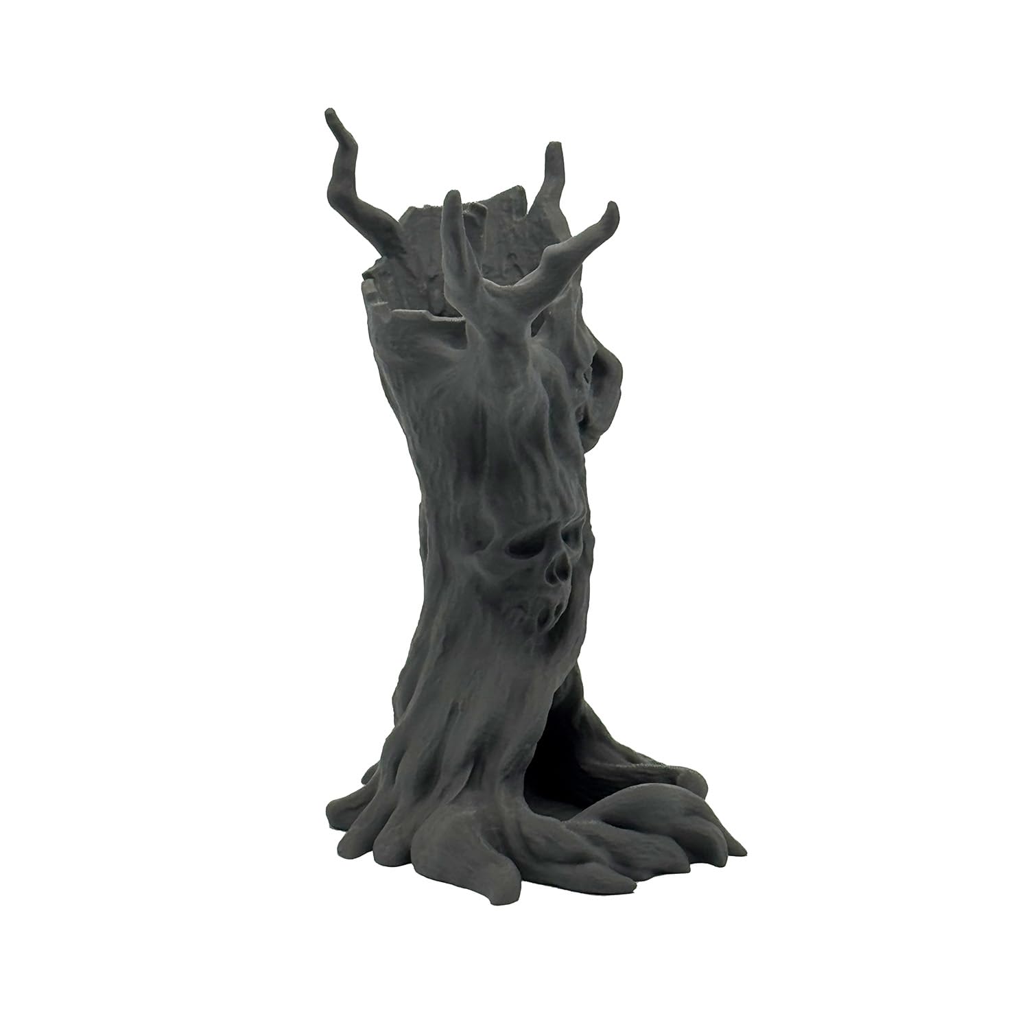 Verfluchter Baum Würfelturm XL mit Schädeln für Würfel bis 35mm | DND Cursed Tree Dice Tower Made in Germany | Tabletop RPG Pen & Paper DSA Horror Fantasy | bemalbar Deko | Geschenkidee
