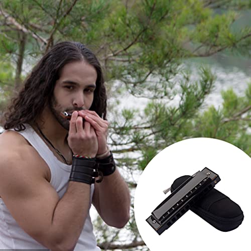 lopituwe Diatonic Blues Harmonica Key of C Design unique Orgue à bouche à réponse Excellente qualité Dix trous pour les débutants - Les Beatles, Paul McCartney, John Lennon, RIngo Starr, George Harrison lopituwe Diatonic Blues Harmonica Key of C Design unique Orgue à bouche à réponse Excellente qualité Dix trous pour les débutants – Image 4