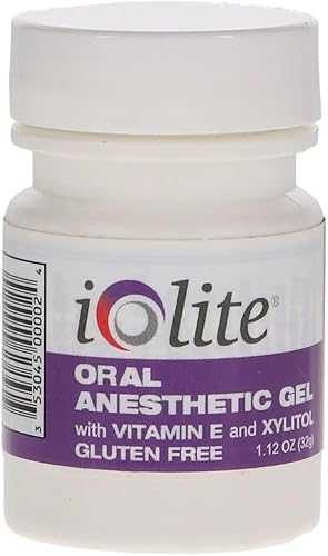Miniatura 6 de IOLITE Gel tópico oral con xilitol y vitamina E, sin gluten, alivio para las aftas y dolores dentales (1 oz, chicle)