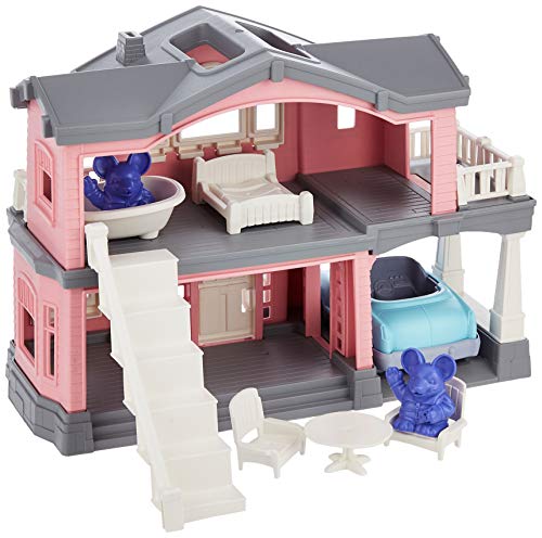 Green Toys PHSP-1347 Puppenhaus Set, Pink