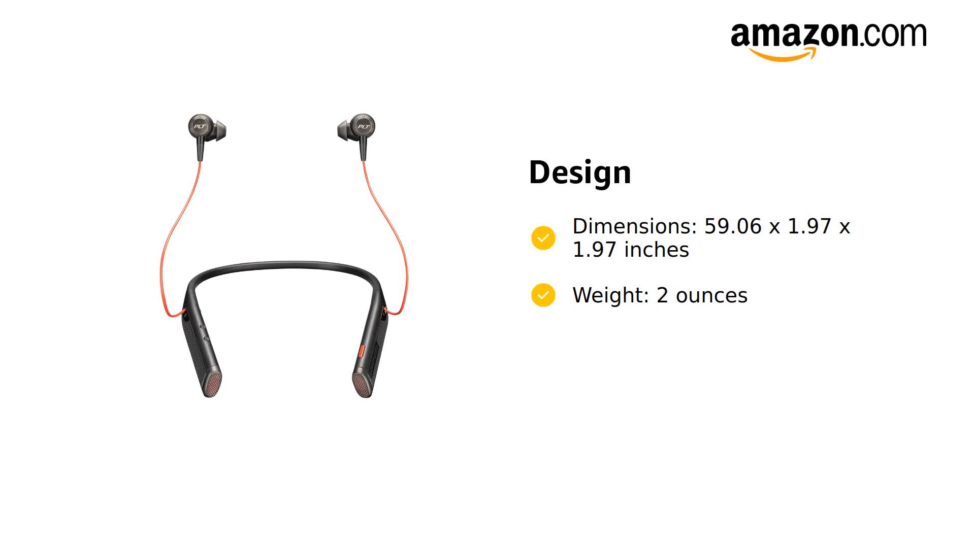 Amazon.com: POLY Voyager 6200 Uc B6200, Black Ww (Renewed