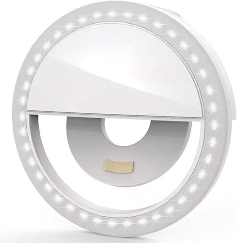 Miniatura 5 de Anillo de luz LED recargable para selfie con 3 modos de brillo, cable de carga USB incluido por EX ELECTRONIX EXPRESS