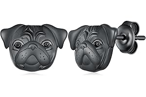 Cute Pug Stud Earrings
