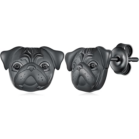 Cute Pug Stud Earrings
