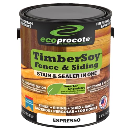 TimberSoy Wood Stain and Sealer in One - Non-Toxic, 1 Gallon, Espresso